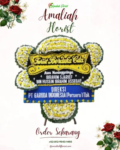 Papan Bunga Duka di Dulomo Utara