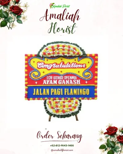 Bunga Papan Congratulation di Dulomo Utara